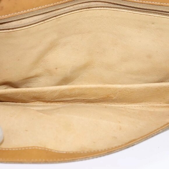 GUCCI Micro GG Supreme Shoulder Bag PVC Beige Gold Auth - Picture 13 of 16